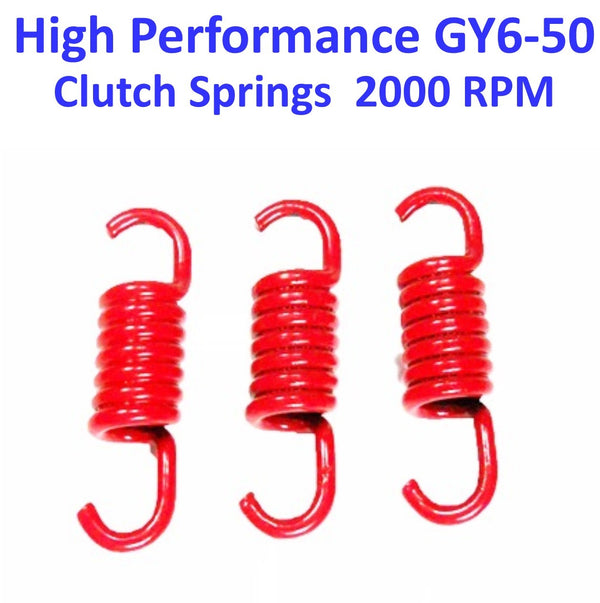 Clutch Spring Set  HIGH PERFORMANCE Red +2000 RPM  GY6-50 QMB139 49cc Chinese Scooter Motors