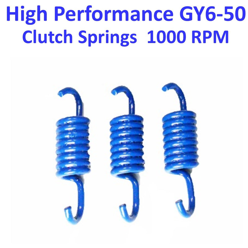 Clutch Spring Set  HIGH PERFORMANCE Blue +1000 RPM  GY6-50 QMB139 49cc Chinese Scooter Motors