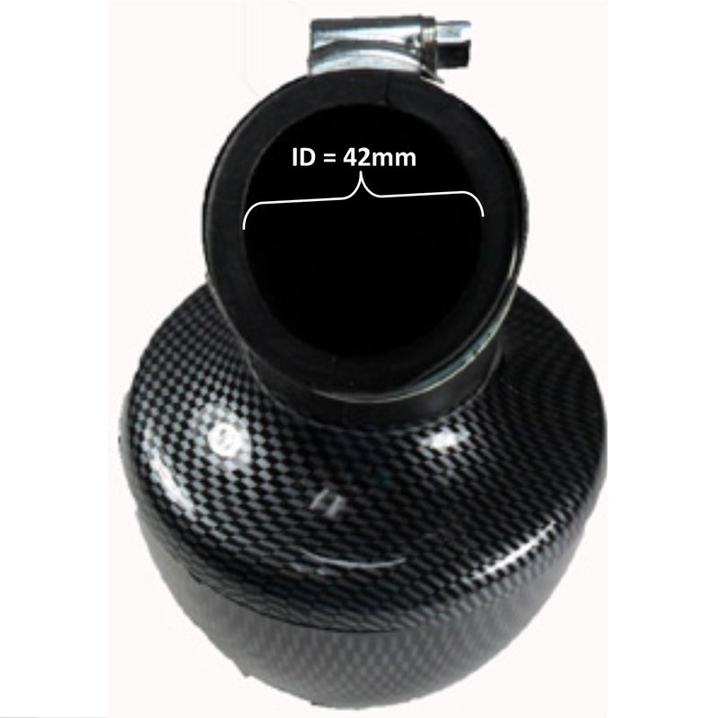 High Performance Carbon Graphite Air Filter ID=42mm  Fits 125-150cc ATV, GoKarts, Scooters with PD24J Carburetors