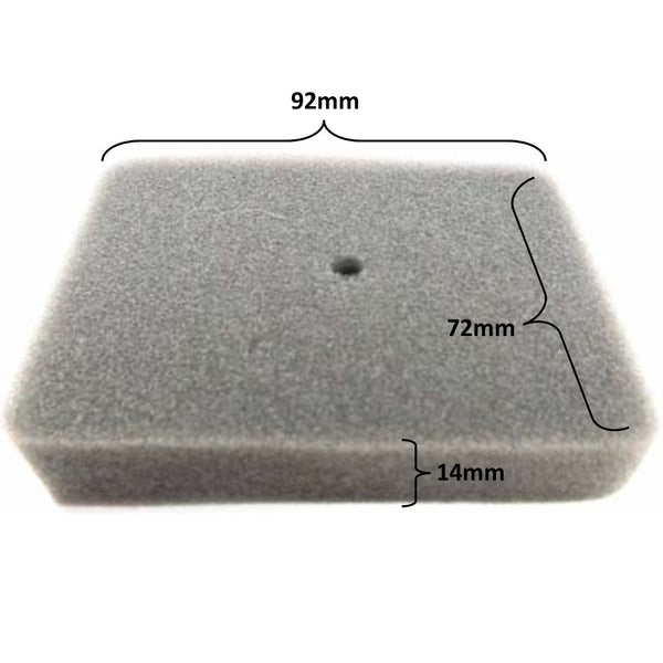 FOAM AIR FILTER  2.8HP (97cc) 92x72x14  Fits Baja + Many Other Products