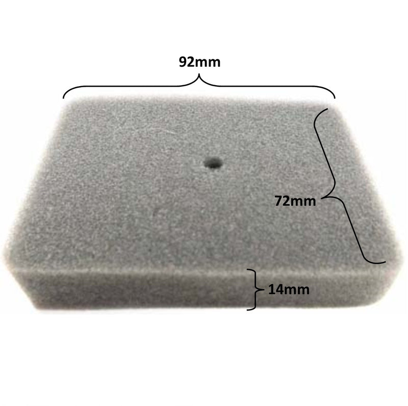 FOAM AIR FILTER  2.8HP (97cc) 92x72x14  Fits Baja + Many Other Products