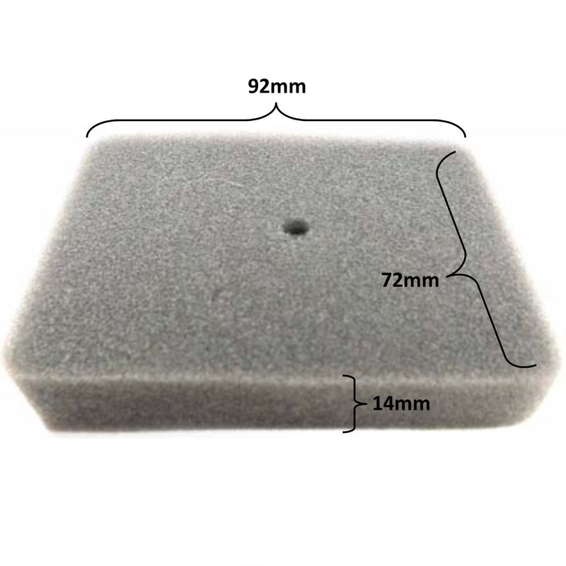 FOAM AIR FILTER  2.8HP (97cc) 92x72x14  Fits Baja + Many Other Products