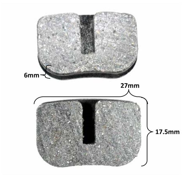 Disc Brake Pads  Fits Baja Mini Bikes + Many Other Products  27x17.5x6 Sold Per Set
