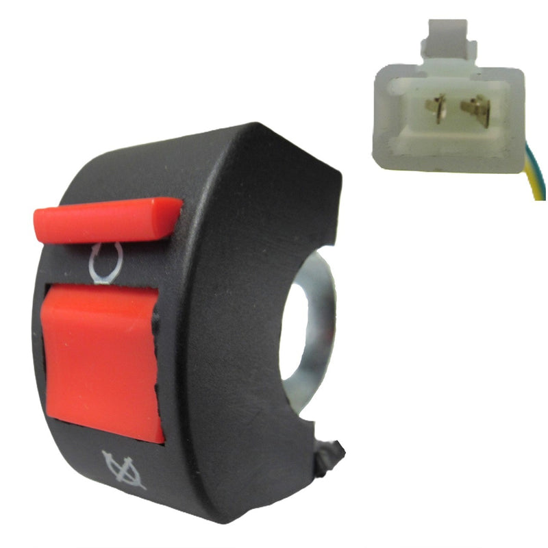 KILL SWITCH  Fits Many ATV, Dirtbikes, GoKarts  2 Pins in 2 Pin Male Jack Wire L=19