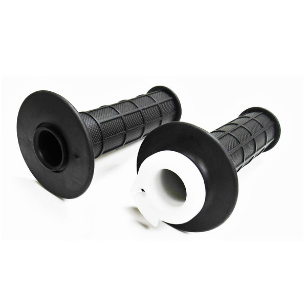 Dirt Bike Grip Set with Throttle Tube Fits 7/8