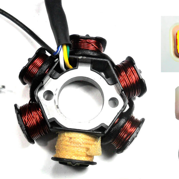 Stator 6 Coils 5 Pin in 6 Pin FM OD=83mm ID=29mm c/c=41mm