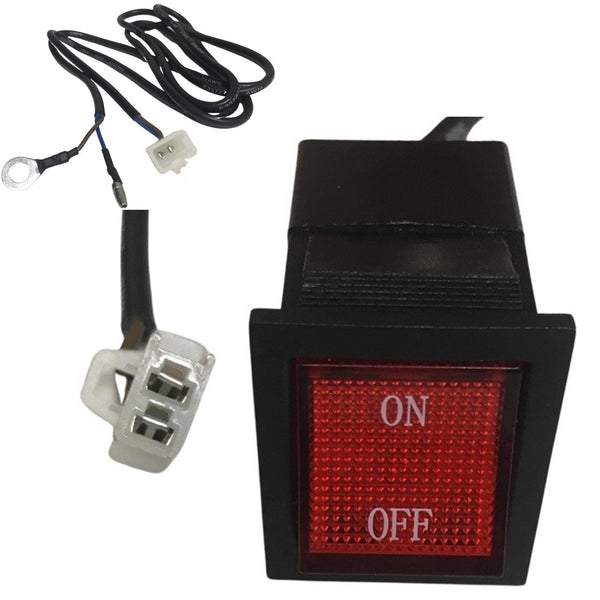 Kill Switch  Fits Coleman CK100, GK80, Motovox, + other small GoKarts 2 Pin Female Jach + 2 Wires
