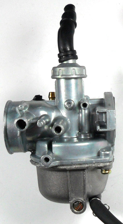Carburetor PZ19 Manual Choke Lever LH Fits Coleman 70DX, 125DX, Tao Tao, Coolster, Peace, Icebear, + More Dirt Bikes, ATVs, GoKarts Intake ID=19 Air Box OD=35 Bolts Ctr To Ctr 48mm