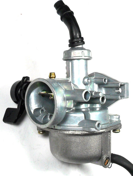 Carburetor PZ19 Manual Choke Lever LH Fits Coleman 70DX, 125DX, Tao Tao, Coolster, Peace, Icebear, + More Dirt Bikes, ATVs, GoKarts Intake ID=19 Air Box OD=35 Bolts Ctr To Ctr 48mm