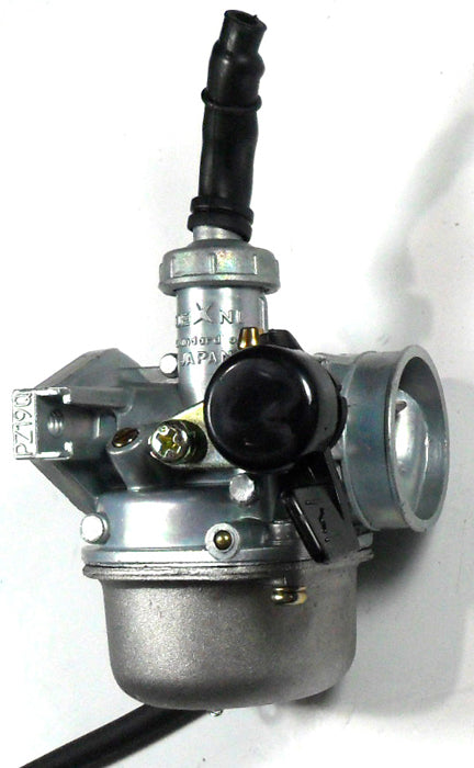 Carburetor PZ19 Manual Choke Lever LH Fits Coleman 70DX, 125DX, Tao Tao, Coolster, Peace, Icebear, + More Dirt Bikes, ATVs, GoKarts Intake ID=19 Air Box OD=35 Bolts Ctr To Ctr 48mm