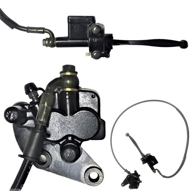 Front Brake Assembly, Fits Many Chinese Scooters & Dirtbikes , Brake Line L= 46