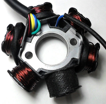 Stator 6 Coils 5 Pin in 6 Pin FM Fits Tao Tao Hellcat 125 + Others OD=83 ID=29 C/C=41