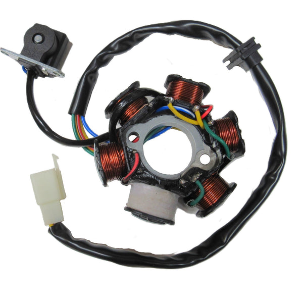 Stator 6 Coils 5 Pin in 6 Pin FM Fits Tao Tao Hellcat 125 + Others OD=83 ID=29 C/C=41