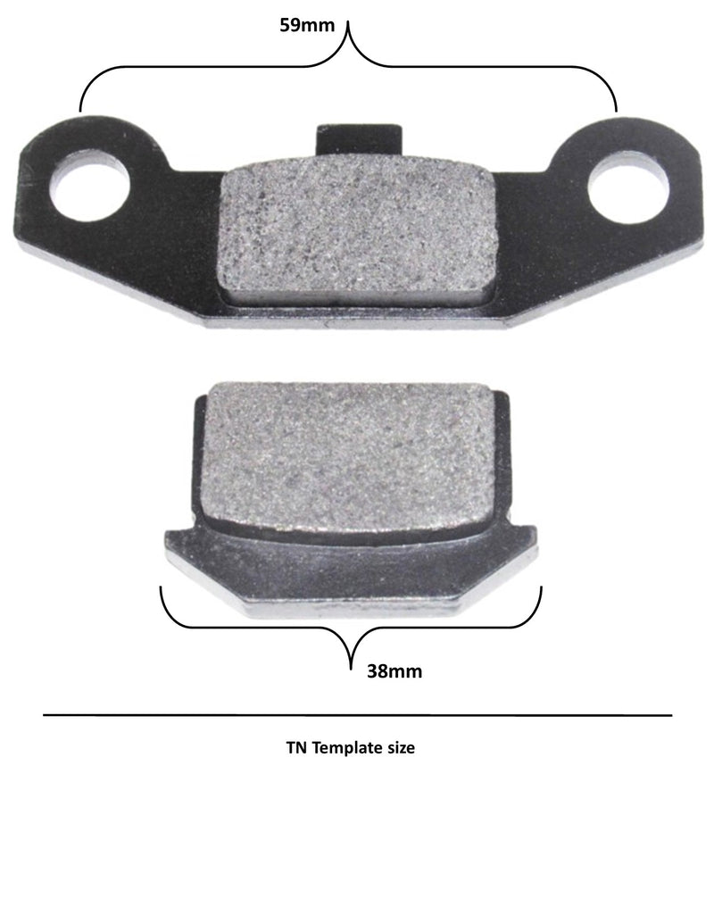 Disc Brake Pads  ATVs, Dirtbikes, GoKarts  73x25x7 & 37x22x8 Holes c/c 59mm
