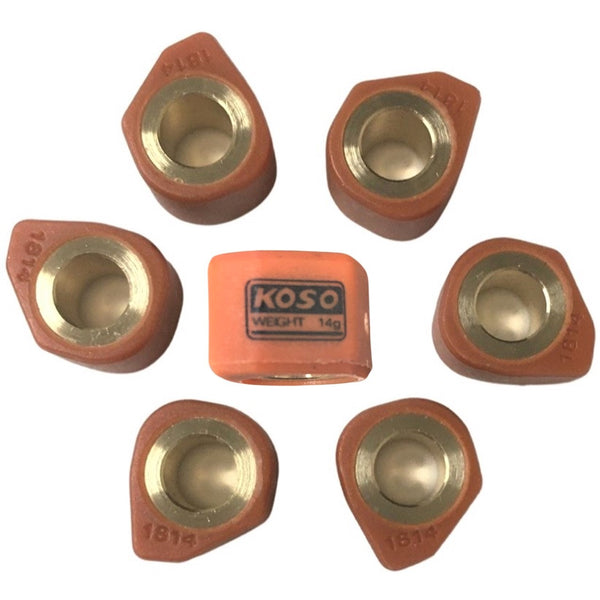 18X14 (14G) High Performance Clutch Sliders Set For GY6-125,150-180cc Scooters, ATVs,GoKarts