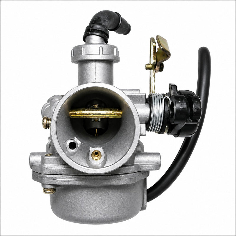 PZ22 Carburetor with Insulator & Paper Gasket, 50-125cc ATV, Dirtbike  CABLE CHOKE  Intake ID=22 Air OD=35  Bolts Ctr to Ctr 48mm