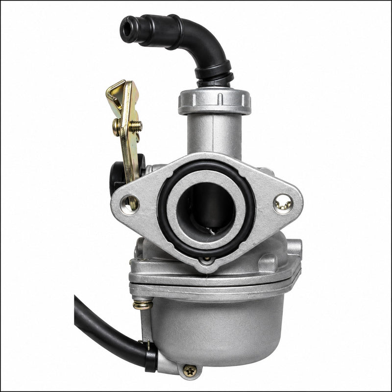 PZ22 Carburetor with Insulator & Paper Gasket, 50-125cc ATV, Dirtbike  CABLE CHOKE  Intake ID=22 Air OD=35  Bolts Ctr to Ctr 48mm