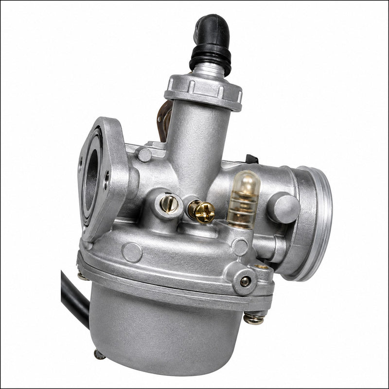 PZ22 Carburetor with Insulator & Paper Gasket, 50-125cc ATV, Dirtbike  CABLE CHOKE  Intake ID=22 Air OD=35  Bolts Ctr to Ctr 48mm