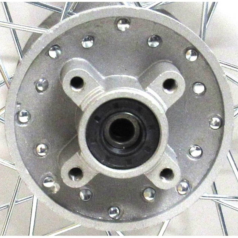 Rear Wheel Rim Rim=1.85x12Black & ChromeFor Disc Brake -Side 1 Bolts Cross C/C=68mmSide 2=66mmAxle ID=12mm Seal 20x37x7x6