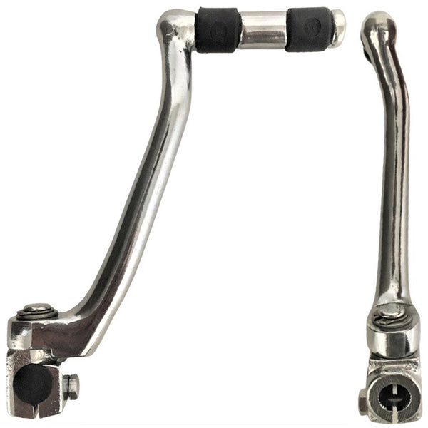KICK START LEVER (Right Hand)  DIRT BIKE  Note - Color shipped may be Chrome or Black depending on availablity. ID=13mm L=7.5 in