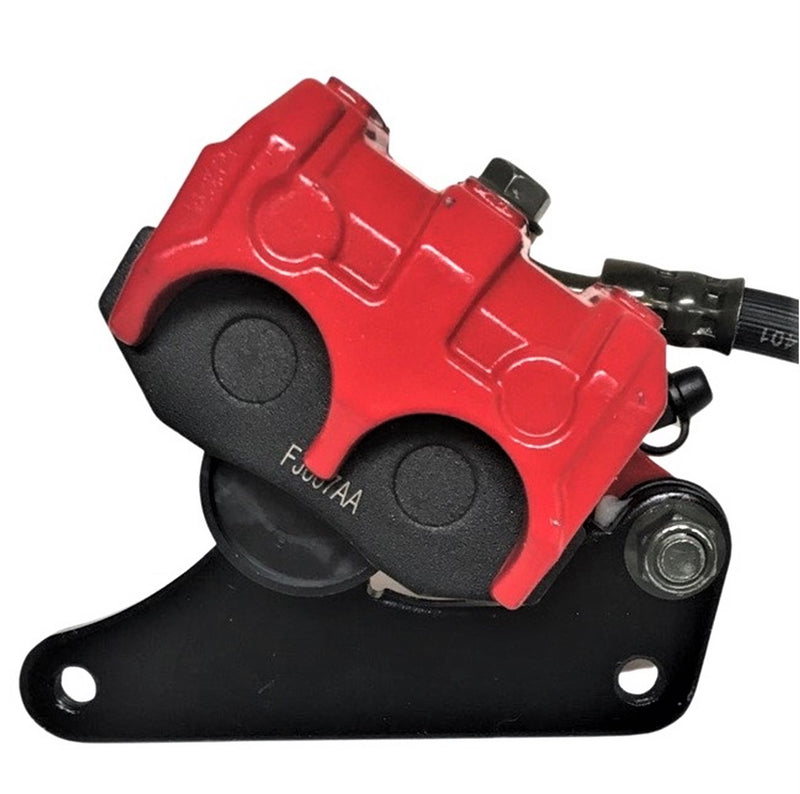 Front Brake Assembly Fits Many Scooters & DirtBikes Caliper Bolts c/c=96mm, Line Length=41in, 2 Bullet connectors for brake switch