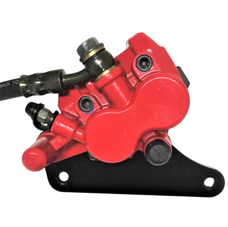 Front Brake Assembly Fits Many Scooters & DirtBikes Caliper Bolts c/c=96mm, Line Length=41in, 2 Bullet connectors for brake switch