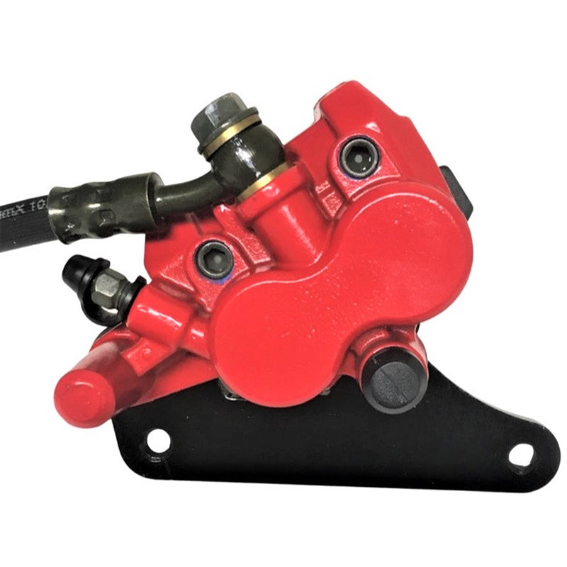 Front Brake Assembly Fits Many Scooters & DirtBikes Caliper Bolts c/c=96mm, Line Length=41in, 2 Bullet connectors for brake switch