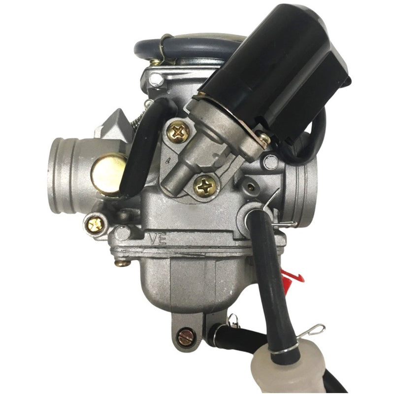 High Performance PD24J Carburetor Intake OD=32mm ID=26mm - 8% larger than standard. Air Box OD=42mm  Fits Most GY6 125, 150, 180cc ATV, GoKarts, Motorcycles, Scooters