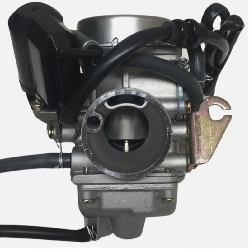 High Performance PD24J Carburetor Intake OD=32mm ID=26mm - 8% larger than standard. Air Box OD=42mm  Fits Most GY6 125, 150, 180cc ATV, GoKarts, Motorcycles, Scooters