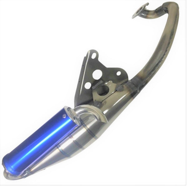 High Performance 2 Stroke Exhaust Fits Most Eton, Vento, Jog, Kymco, 50cc Scooters with the Minarelli - Jog Type Engine. Fits many other brands as well.