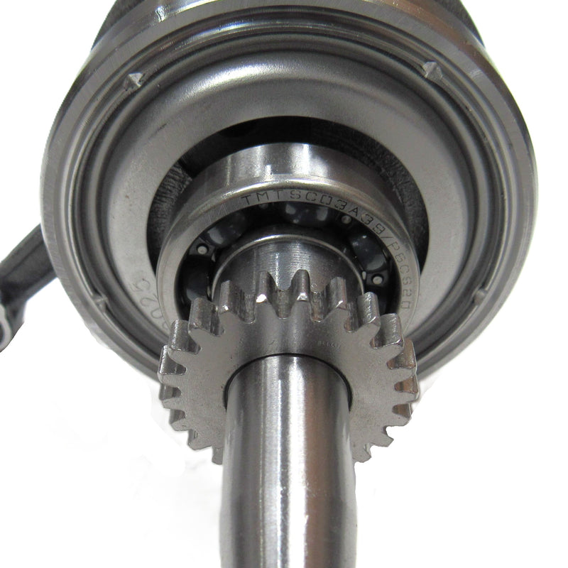 49cc Crankshaft 22T for GY6-50 QMB139 49-80cc Scooter Motors. Click Here for specs and fitment: