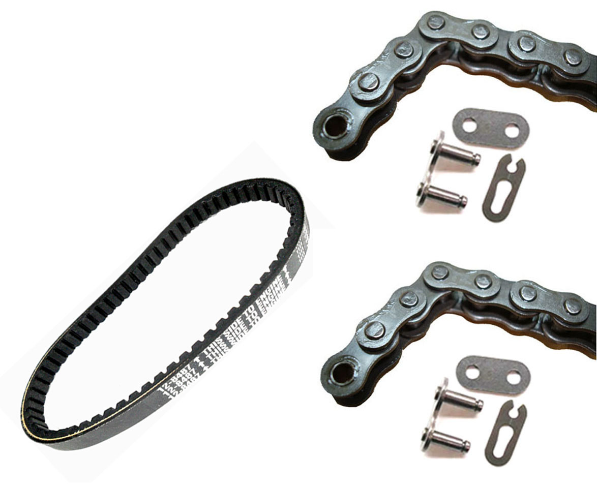 Drive Chain, Jackshaft Chain & Drive Belt With Masterlinks - Click Image to Close