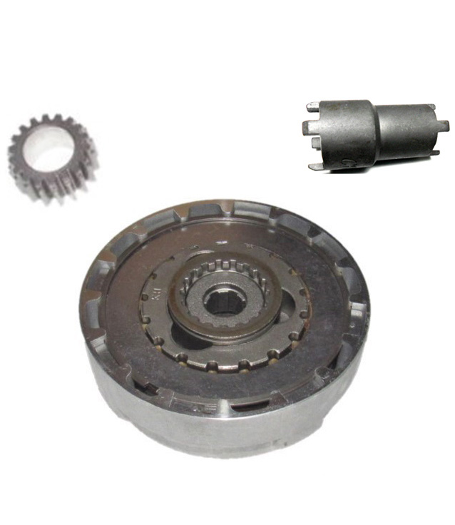 Chinese 70cc - 125cc Atv Clutch Assembly Semi Auto 18 Teeth With Clutch Nut Socket - Click Image to Close