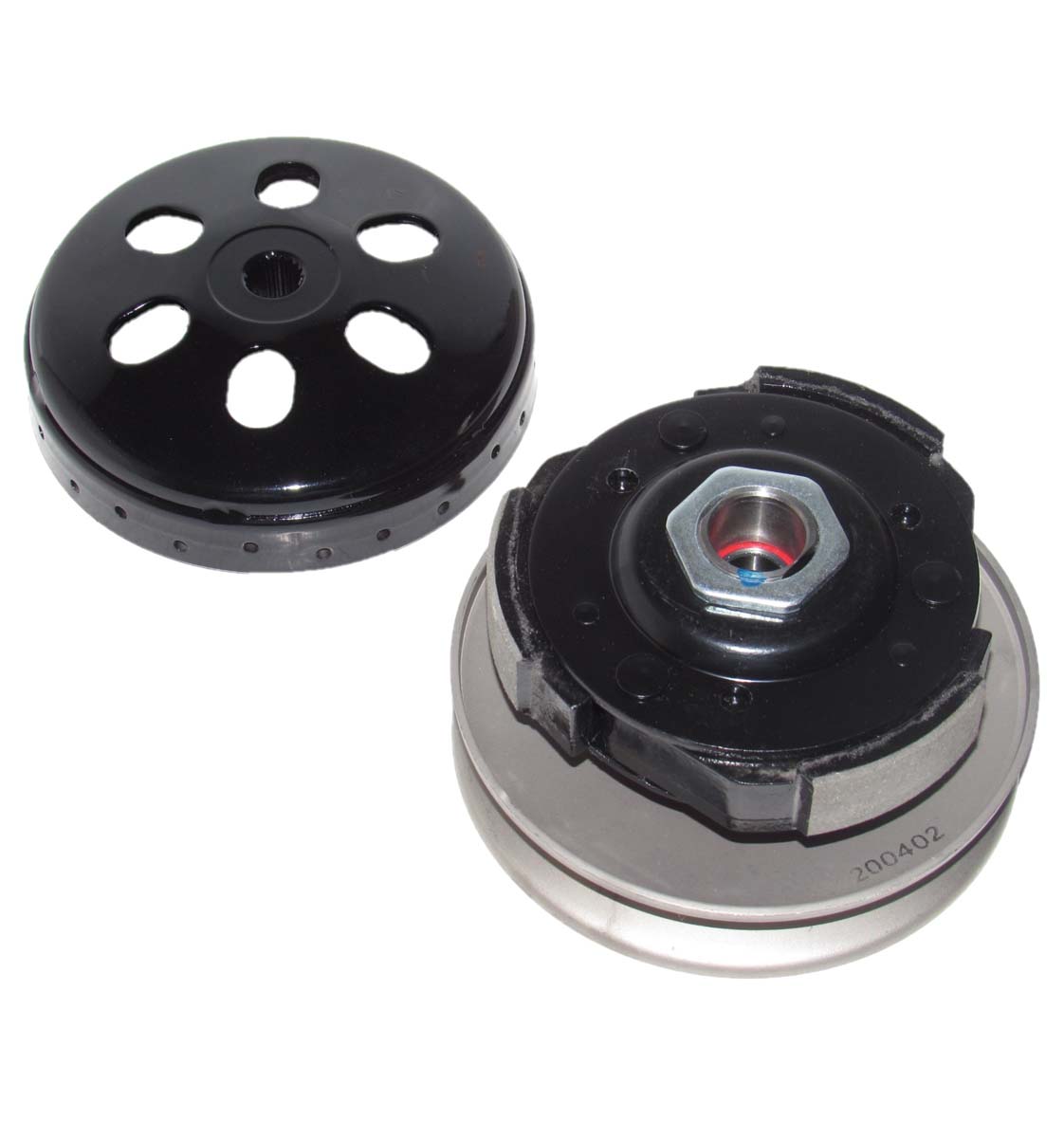 High Performance ATV & GoKart Clutch & Belt Kit - 150cc Front Clutch Variator, Rear Clutch Pulley, PowerLink Drive Belt & Belt Cover Gasket Increased Performance Potential