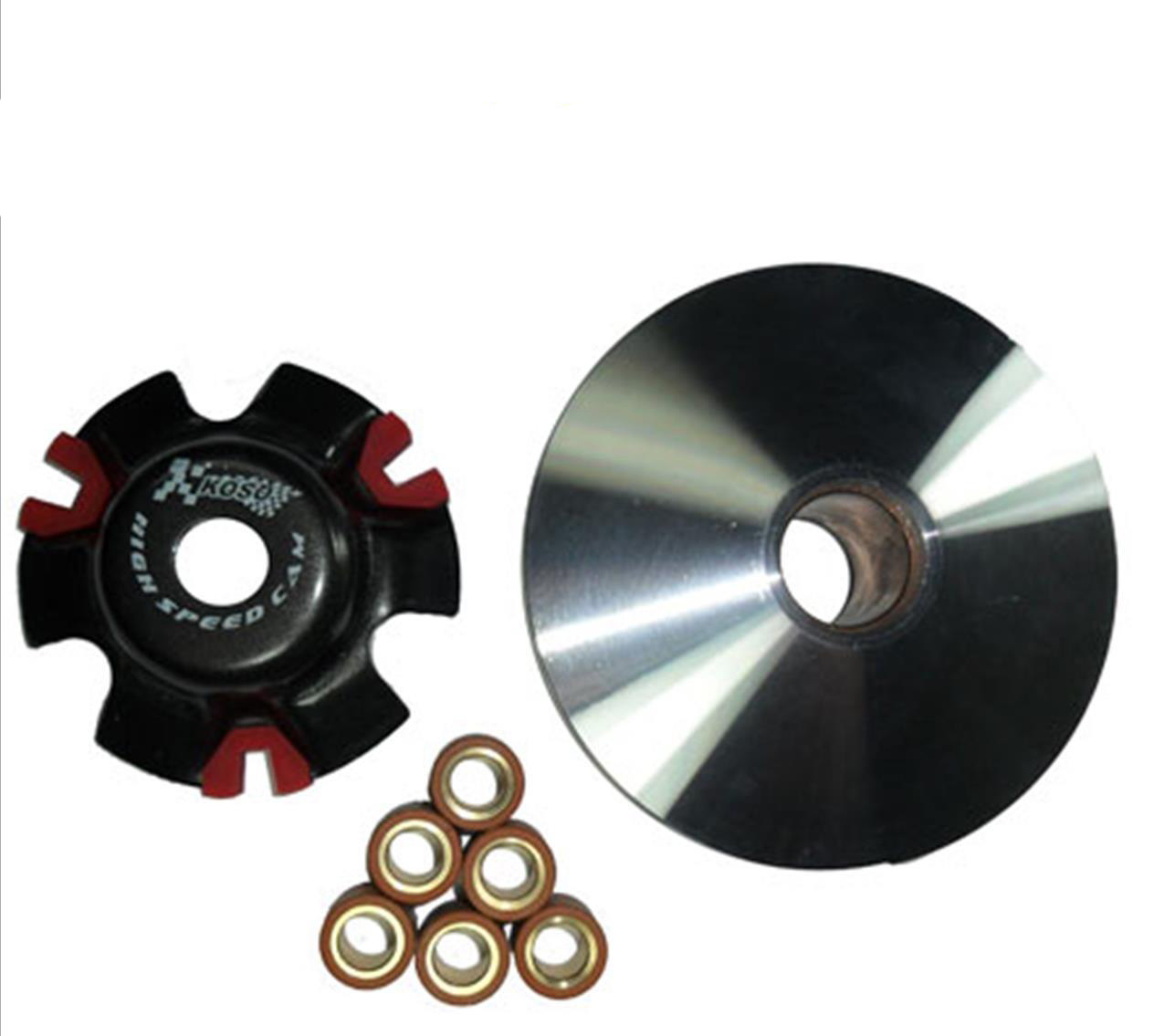 High Performance ATV & GoKart Clutch & Belt Kit - 150cc Front Clutch Variator, Rear Clutch Pulley, PowerLink Drive Belt & Belt Cover Gasket Increased Performance Potential