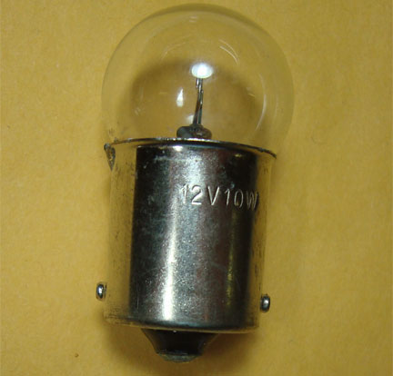 12V 10W Bulb 1 Terminal 15mm Base