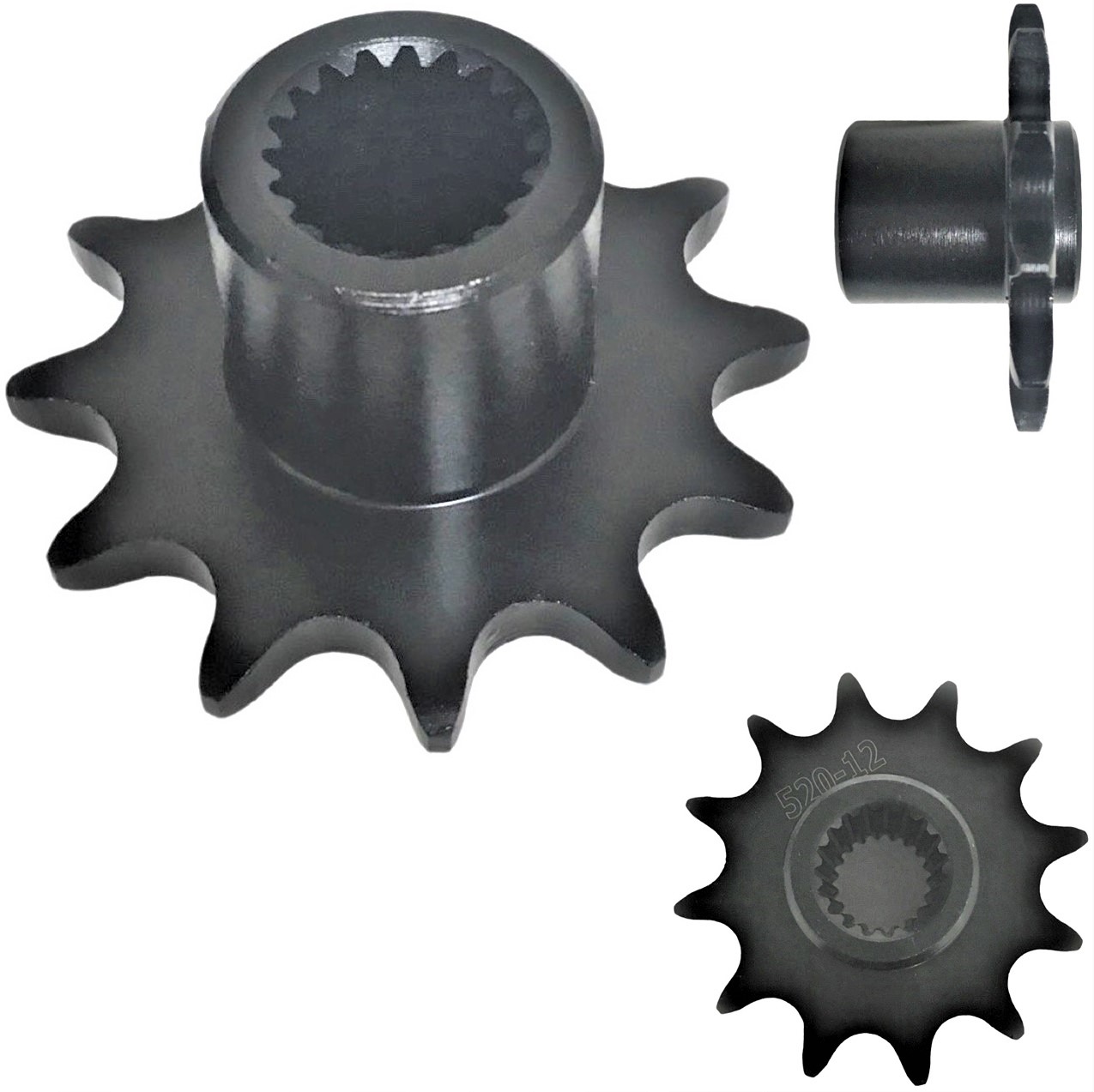 Front Sprocket #520 12th Splines=19, ID=20mm Total Width=37mm - Click Image to Close