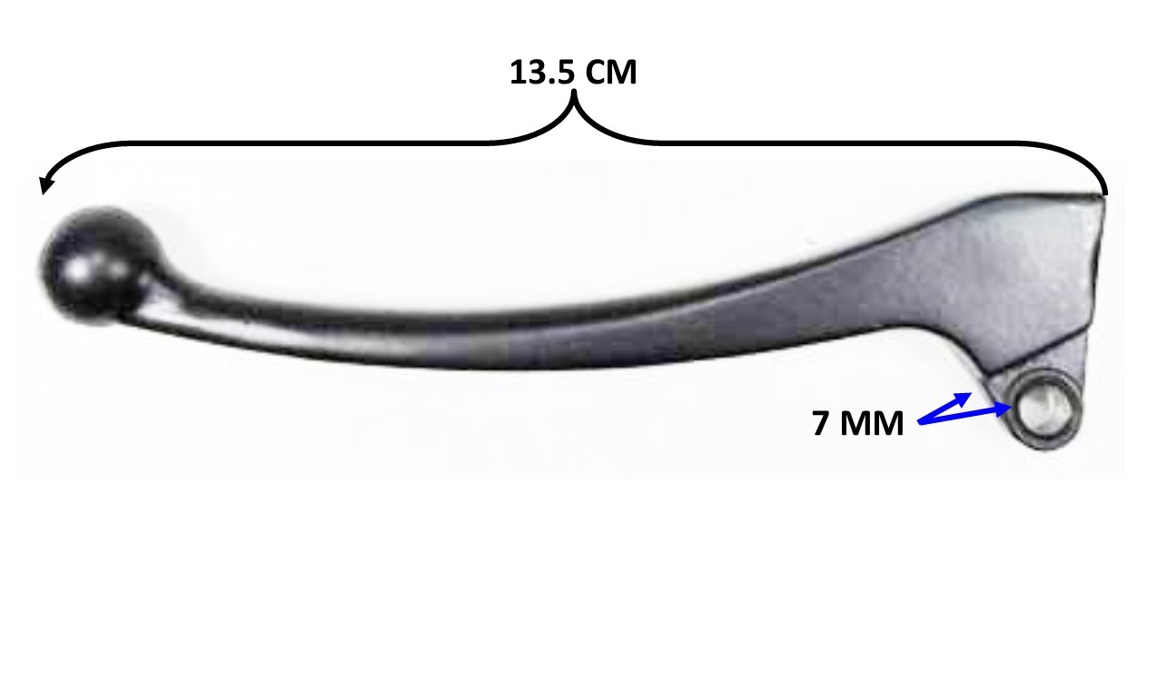 BRAKE LEVER (Left Hand) L=13.5cm Mounting Thickness=7mm