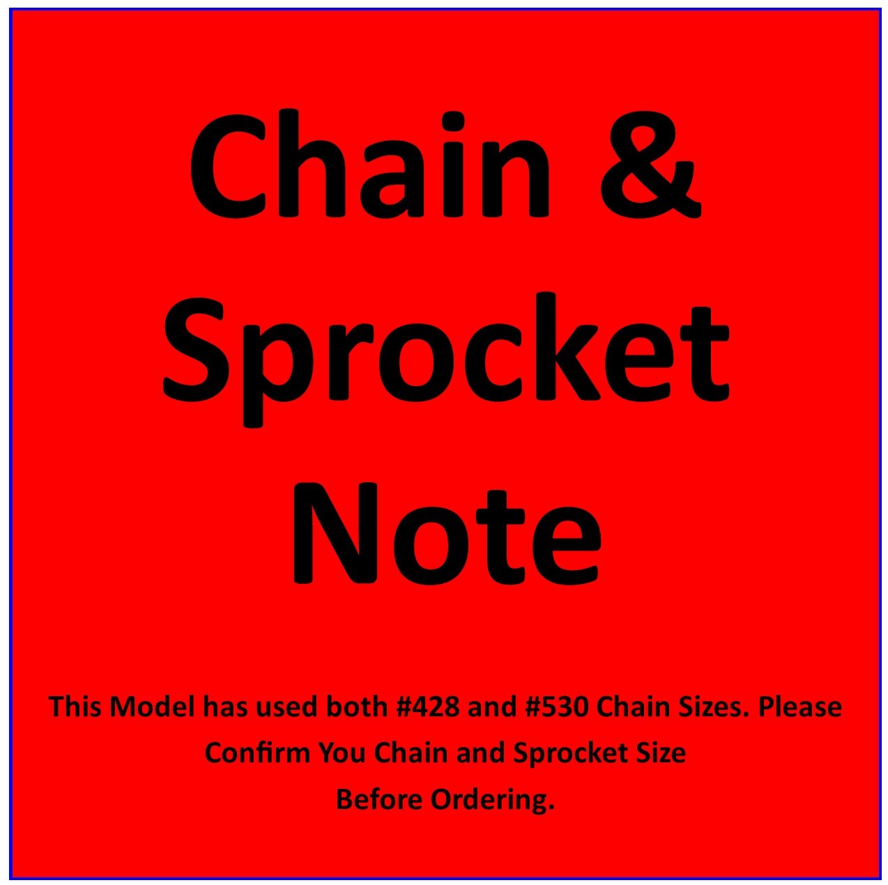 Chain & Sprocket Note