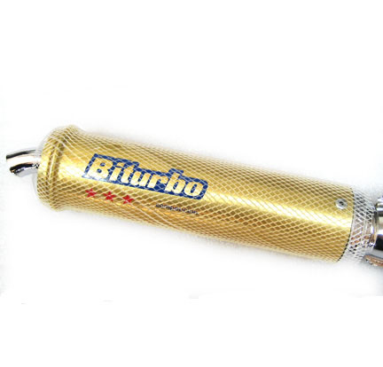 Biturbo High Performance Exhaust For Stock Tomos A3, A35 and those with a 64cc Cylinder Kit - Click Image to Close