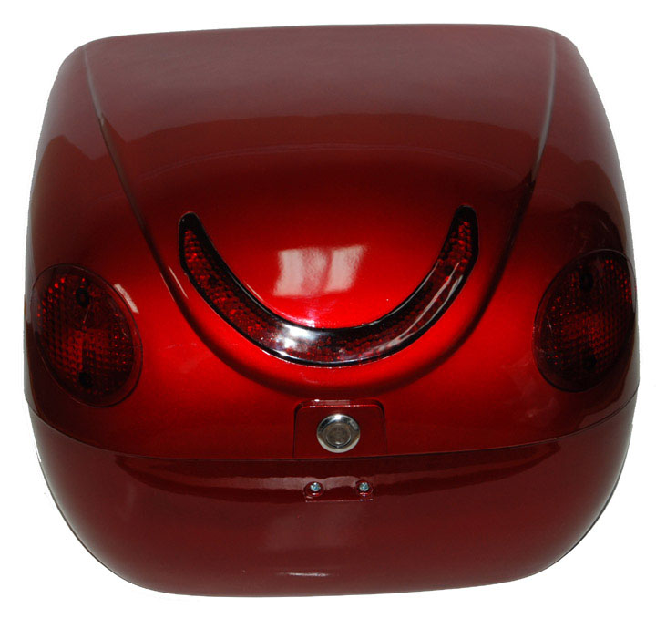 Luggage Box (Wine) Deluxe With Brake Lights and Turn Signals 16 x 15 x 11 Top Quality-Taiwan Production