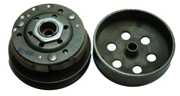 Rear Drive Clutch Pulley GY6-50 QMB139 49-90cc Scooter Motors Bell ID=107mm, Shaft=12mm, Splines=22 - Click Image to Close