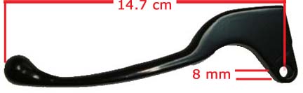 BRAKE LEVER (Left Hand) Fits Many Chinese Scooters, Some E-Ton, Tomos, SYM + more - Click Image to Close