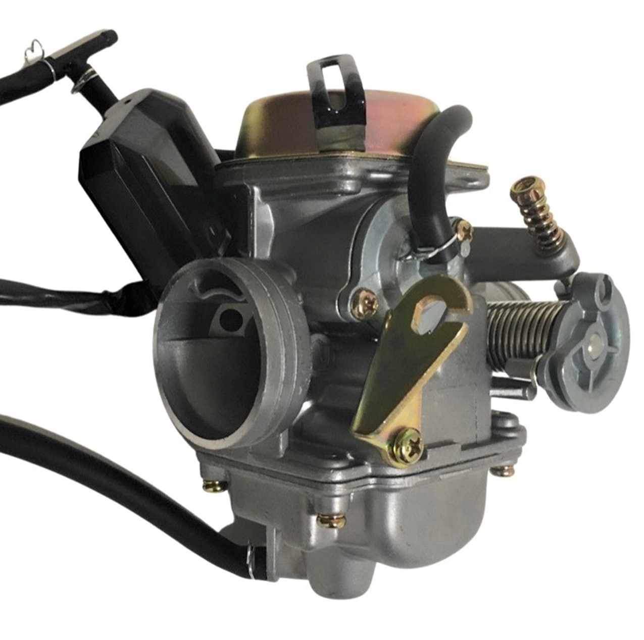 Keihin Type PD24J Carburetor TOP QUALITY-Best Value Intake OD=32mm Air Box OD=42mm Fits Most GY6 125, 150, 180cc ATV, GoKarts, Motorcycles, Scooters - Click Image to Close