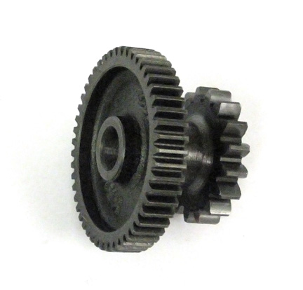 STARTER GEAR WITH SPROCKET Double Gear 17th & 49th GY6-125, GY6-150 ATVs, GoKarts & Scooters - Click Image to Close