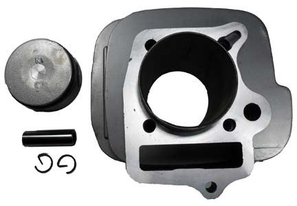 Cylinder Piston Top End Kit 125cc 4 Stroke ATVs, Dirtbikes B=52mm, H=78mm - Click Image to Close