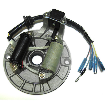 STATOR 50-125cc 4 Stroke Fits Many Chinese ATVs, Dirt Bikes 2 Coils 5 WIRES - Click Image to Close