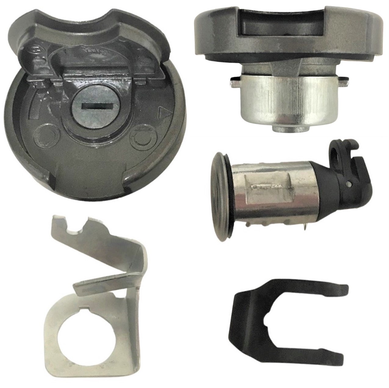 Ignition Switch Set Fits Tao Tao ATM50, Baja SC50S-345 + Many 49-150cc Chinese Scooters 5 Pins in 6 Pin FM Jack Ign Bolts c/c=28 Latch Bolts c/c=55 - Click Image to Close