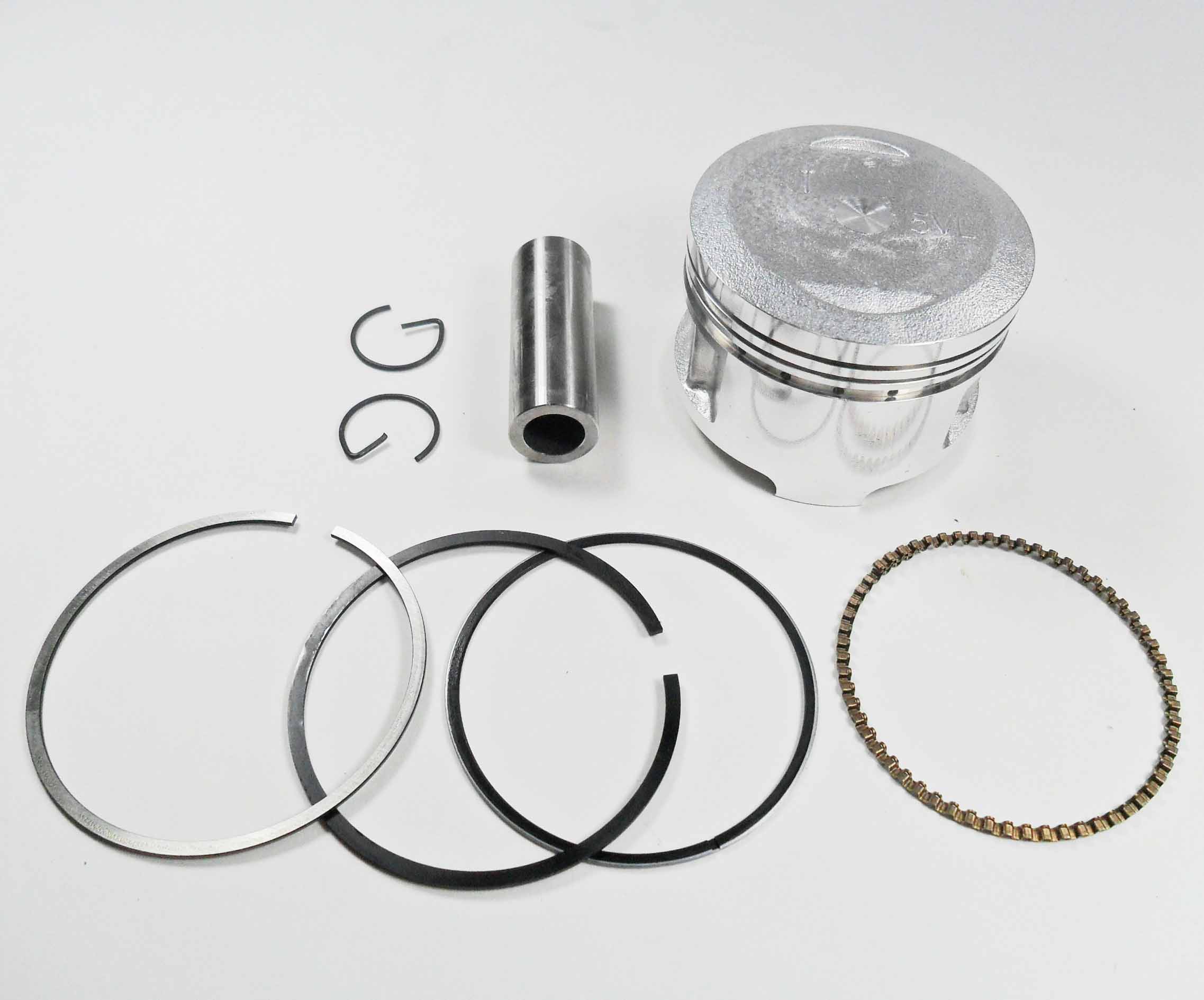 PISTON KIT 125cc GY6125 B=54 Pin=15 H=37 Ctr Pin To Top = 20mm - Click Image to Close