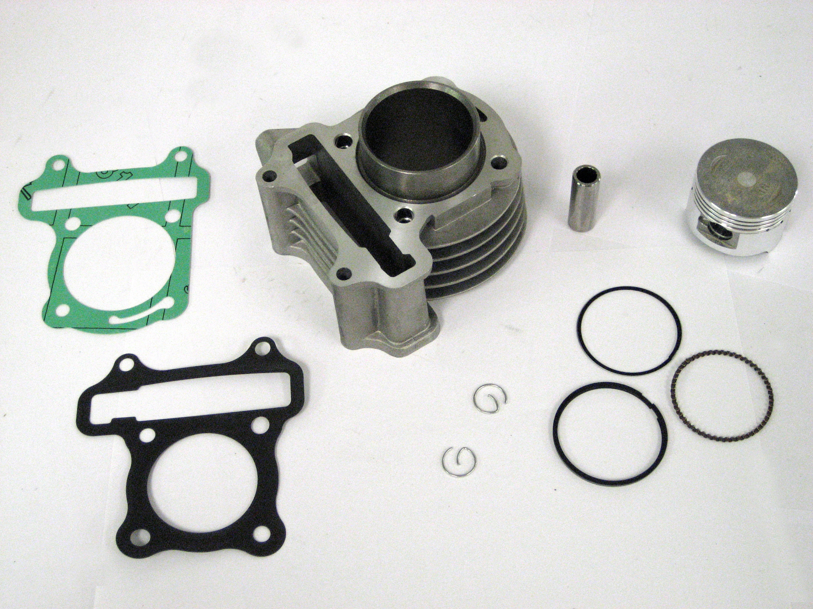 80cc (High Performance) Cylinder Piston Top End Kit For GY6-50 QMB139 Chinese Scooter Motors. Bore=47mm Requires Head #634585